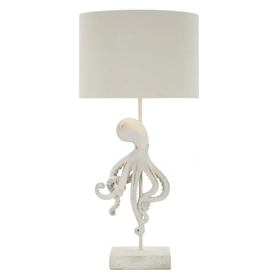 LAMPA STOŁOWA OCTOPUS BIAŁA Ø 30,5X64,5 cm